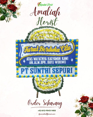 Papan Bunga Duka di Lingkar Selatan